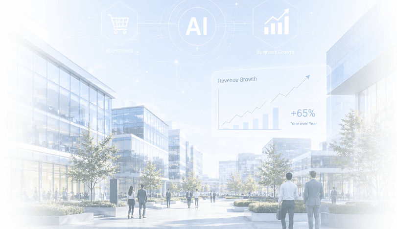 Enterprise campus with AI-powered eCommerce and business growth analytics
