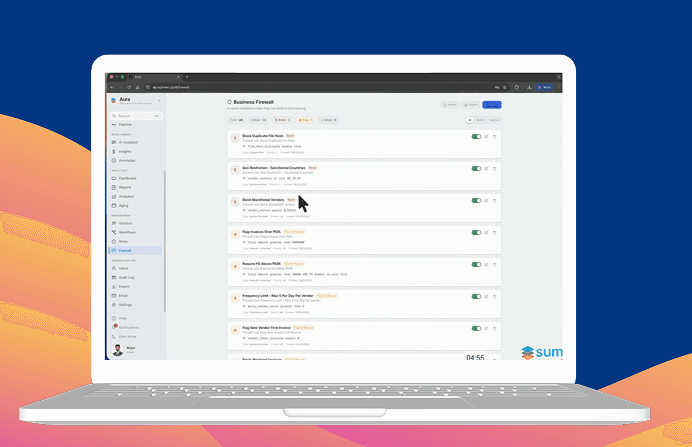 Insights Studio adaptive intelligence with business firewall rules