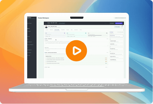 Sumvec AI product demo preview on laptop